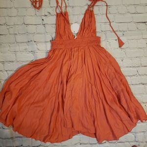 NWT En Creme Sz Small Orange Dress
